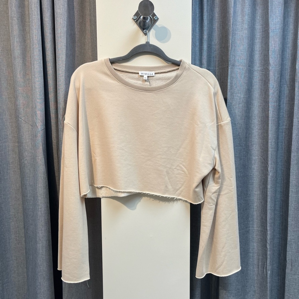Cream crop top